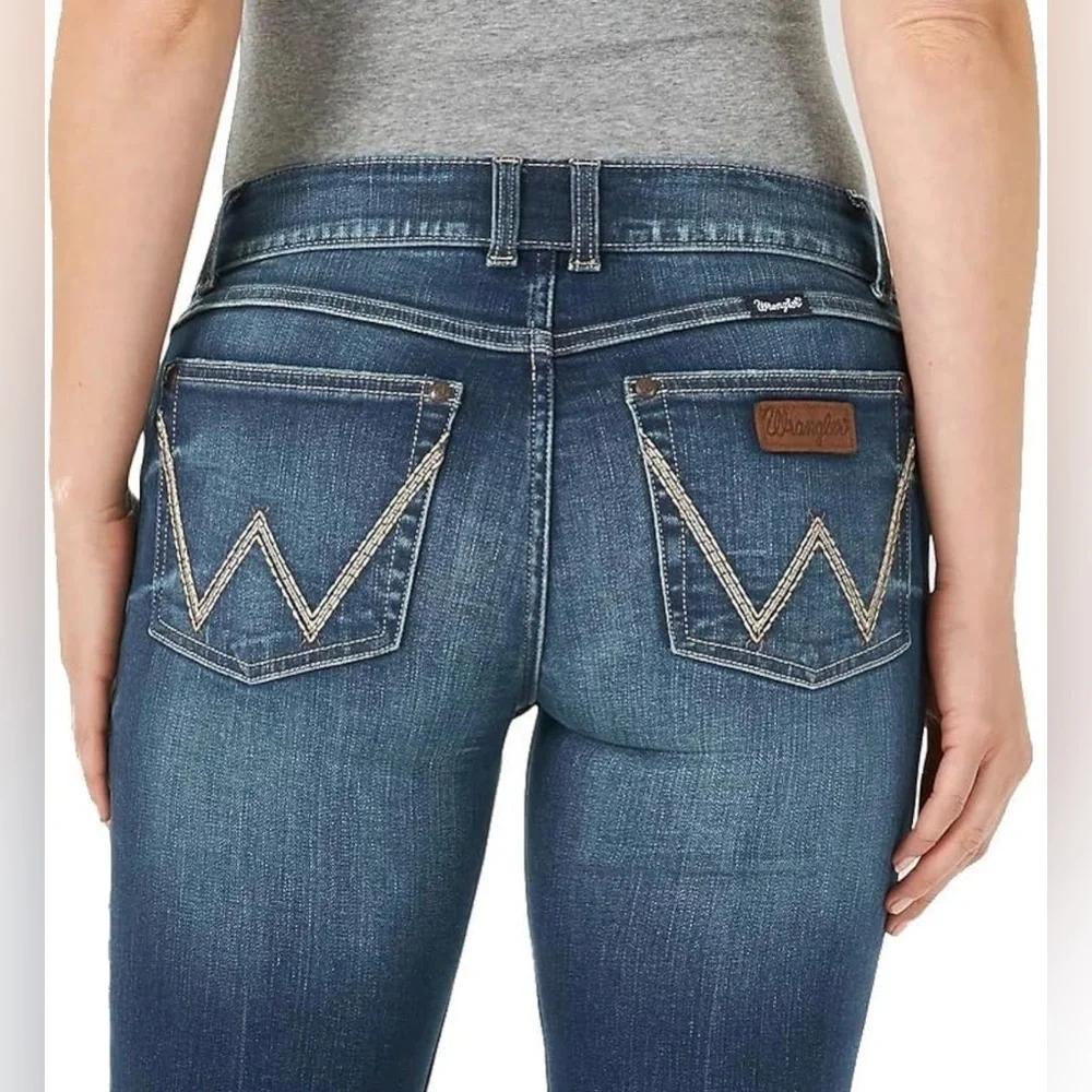 Wrangler Retro 31/11X36 Women's Classic Blue Boot Cut Jeans Mid-Rise NWT #7 - Picture 12 of 13